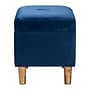 Baxton Studio Elias Velvet Fabric Storage Ottoman, Navy Blue and Oak Brown (256-14053-HiT)~#|#~sp320551959_sc7
