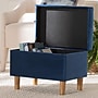 Baxton Studio Elias Velvet Fabric Storage Ottoman, Navy Blue and Oak Brown (256-14053-HiT)~#|#~sp320551964_sc7