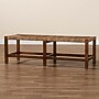 bali & pari Liza Seagrass and Acacia Wood Bench, Natural Seagrass and Light Brown (246-13682-HiT)~#|#~sp320555186_sc7