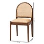 bali & pari Maryland Bohemian Natural Rattan and Wood Dining Chair, Natural and Walnut Brown, 2/Set (243-2P-13362-HT)~#|#~sp320555932_sc7