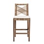bali & pari Poltak Bohemian Kubu Rattan and Mahogany Wood with back Counter Stool, Kubu Grey and Rustic Taupe (245-13717-HiT)~#|#~sp320556107_sc7