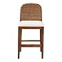 bali & pari Nadim Bohemian Seagrass and Acacia Wood with back Counter Stool, Brown and Off-White (242-13488-HiT)~#|#~sp320556132_sc7