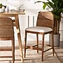 bali & pari Nadim Bohemian Seagrass and Acacia Wood with back Counter Stool, Brown and Off-White (242-13488-HiT)~#|#~sp320556137_sc7