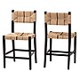 bali & pari Prita Bohemian Paper Loom and Mahogany Wood with back Counter Stool, Brown and Black, 2/Set (249-2P-13881-HT)~#|#~sp320556421_sc7