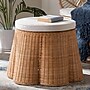 bali & pari Palm Natural Rattan Ottoman, Light Honey (259-14091-HiT)~#|#~sp320556447_sc7