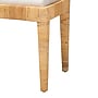 bali & pari Sofia Natural Rattan and Mahogany Wood Ottoman, Natural and Off-White (228-13093-HiT)~#|#~sp320556464_sc7