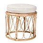 bali & pari Hachiro Natural Rattan Ottoman, Natural and White (244-13668-HiT)~#|#~sp320556544_sc7