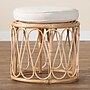 bali & pari Hachiro Natural Rattan Ottoman, Natural and White (244-13668-HiT)~#|#~sp320556548_sc7