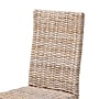 bali & pari Nevina Bohemian Kubu Rattan and Wood Dining Chair, Kubu Grey and Rustic Taupe (245-13710-HiT)~#|#~sp320557283_sc7