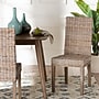 bali & pari Nevina Bohemian Kubu Rattan and Wood Dining Chair, Kubu Grey and Rustic Taupe (245-13710-HiT)~#|#~sp320557287_sc7