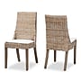 bali & pari Toby Bohemian Kubu Rattan and Wood Dining Chair, Kubu Grey and White and Rustic Taupe, 2/Set (209-2P-12795-HT)~#|#~sp320557371_sc7
