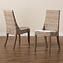 bali & pari Toby Bohemian Kubu Rattan and Wood Dining Chair, Kubu Grey and White and Rustic Taupe, 2/Set (209-2P-12795-HT)~#|#~sp320557378_sc7