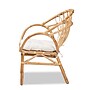 bali & pari Benicia Bohemian Natural Rattan Dining Chair, Natural and Off-White (210-12704-HiT)~#|#~sp320557512_sc7