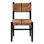 bali & pari Prita Bohemian Paper Loom and Mahogany Wood Dining Chair, Brown and Black (249-13883-HiT)~#|#~sp320557534_sc7