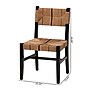 bali & pari Prita Bohemian Paper Loom and Mahogany Wood Dining Chair, Brown and Black (249-13883-HiT)~#|#~sp320557541_sc7