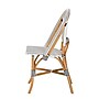 bali & pari Genica French Provincial Natural Rattan Dining Chair, Black and White and Natural (210-12698-HiT)~#|#~sp320557579_sc7