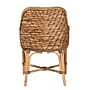 bali & pari Kyle Bohemian Natural Rattan Dining Chair, Natural and Off-White (212-12804-HiT)~#|#~sp320557594_sc7