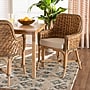 bali & pari Kyle Bohemian Natural Rattan Dining Chair, Natural and Off-White (212-12804-HiT)~#|#~sp320557599_sc7