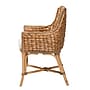 bali & pari Kyle Bohemian Natural Rattan Dining Chair, Natural and Off-White (212-12804-HiT)~#|#~sp320557601_sc7