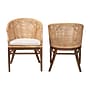 bali & pari Lumajang Bohemian Natural Rattan and Wood Dining Chair, Light Honey and White and Brown, 2/Set (251-2P-13760-HT)~#|#~sp320557727_sc7