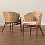 bali & pari Lumajang Bohemian Natural Rattan and Wood Dining Chair, Light Honey and White and Brown, 2/Set (251-2P-13760-HT)~#|#~sp320557733_sc7