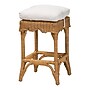bali & pari Muy Bohemian Natural Rattan without back Counter Stool, Honey and White (252-13663-HiT)~#|#~sp320557750_sc7