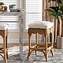 bali & pari Muy Bohemian Natural Rattan without back Counter Stool, Honey and White (252-13663-HiT)~#|#~sp320557756_sc7