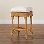 bali & pari Muy Bohemian Natural Rattan without back Counter Stool, Honey and White (252-13663-HiT)~#|#~sp320557757_sc7