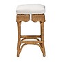 bali & pari Muy Bohemian Natural Rattan without back Counter Stool, Honey and White (252-13663-HiT)~#|#~sp320557759_sc7