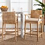 bali & pari Storsel Bohemian Natural Rattan and Wood with back Counter Stool, Natural, 2/Set (249-2P-13700-HT)~#|#~sp320557797_sc7