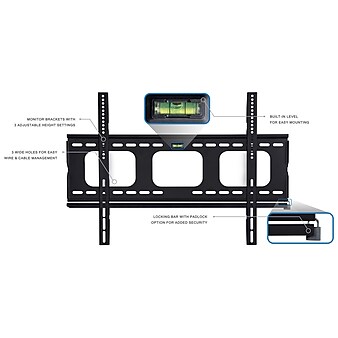 Mount-It! Low-Profile Fixed Flat TV Wall Mount for 32" to 60" TVs (MI-305B)