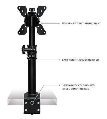 Mount-It! Height Adjustable Single Monitor Desk Mount for 13″-30″ Screens (MI-706) Sansujyuku sansujyuku.com