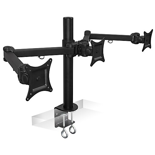 MountIt! FullMotion Triple Monitor Desk Mount for 13"24" ' Screens