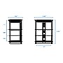 Mount-It! TV Media Stand, Glass Shelves, Audio Video Components (MI-867)~#|#~sp32072389_sc7