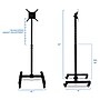 Mount-It! Metal Pedestal TV Stand, Screens up to 42", Black (MI-879)~#|#~sp32072394_sc7