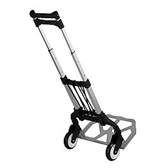 Mount-It! Folding Hand Truck and Dolly, 165 lbs., Silver/Black (MI