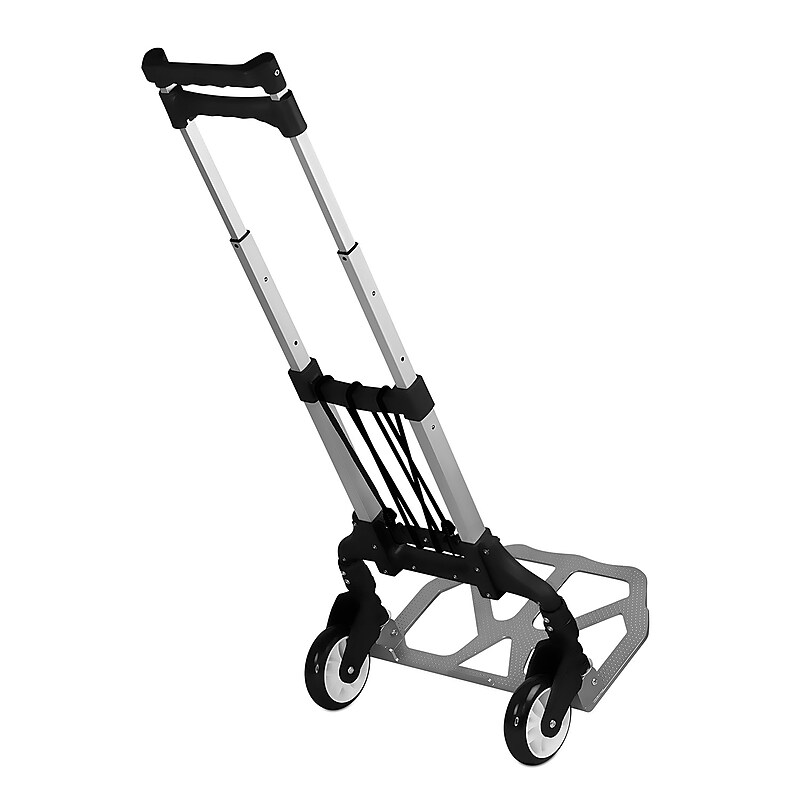 Mount-It! Folding Hand Truck and Dolly, 165 lbs., Silver/Black (MI-901) image 1