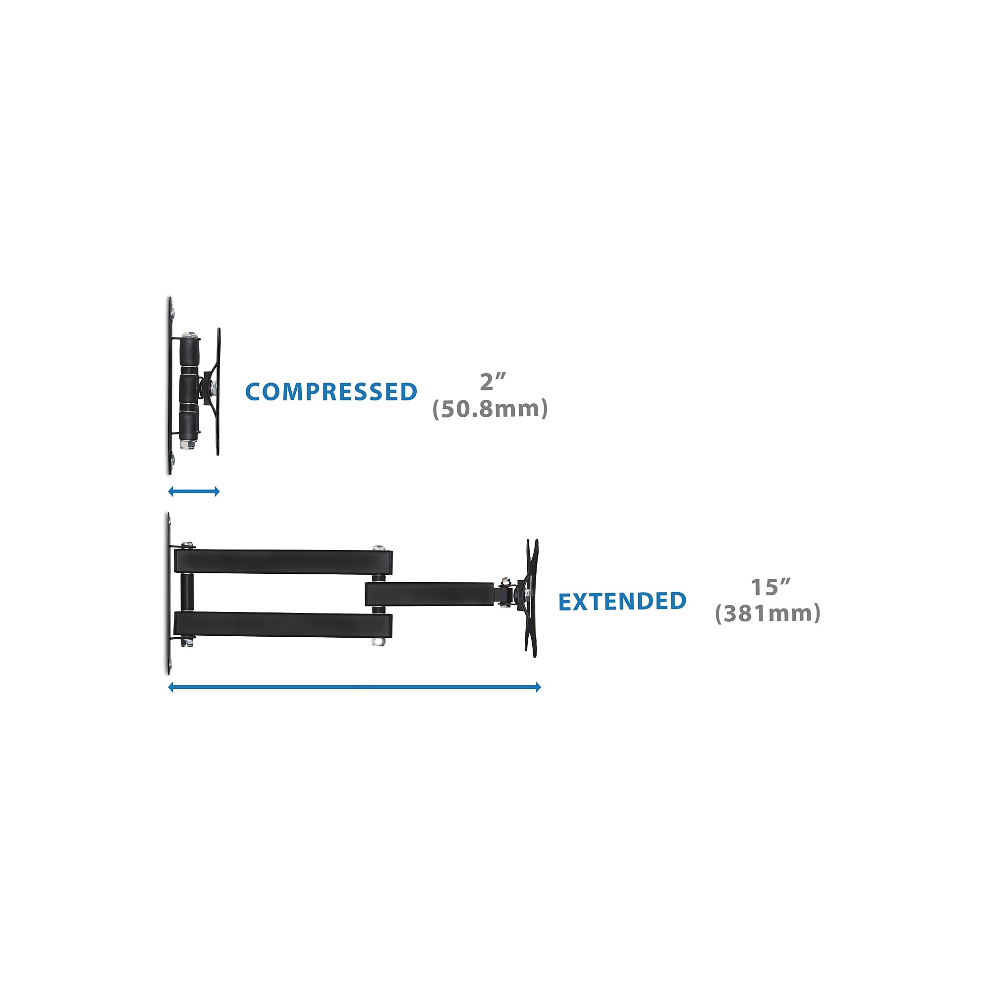Mount-lt! Adjustable Monitor Arm, Up to 24″, Black (MI-2041) Sansujyuku sansujyuku.com