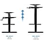 Mount-It! Manual Crank Standing Desk Frame, Black (MI-7931)~#|#~sp32072477_sc7