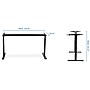 Mount-It! Manual Crank Standing Desk Frame, Black (MI-7931)~#|#~sp32072480_sc7