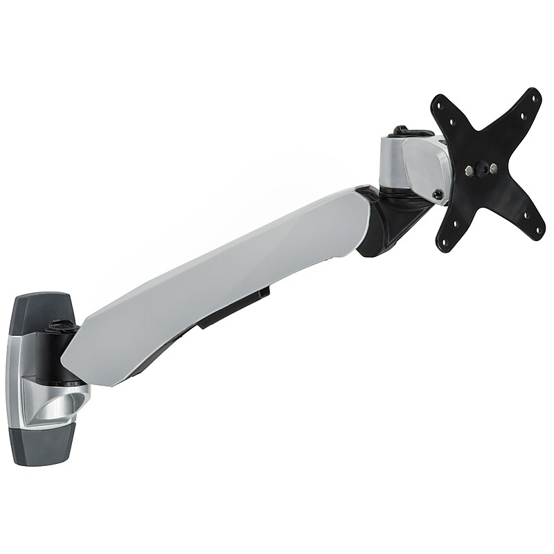 Mount-It! Modular Mount Adjustable Monitor Arm, Up to 24" Monitors, Gray/Silver (MI-34114) image 1