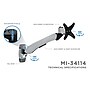 Mount-It! Modular Mount Adjustable Monitor Arm, Up to 24" Monitors, Gray/Silver (MI-34114)~#|#~sp32072568_sc7