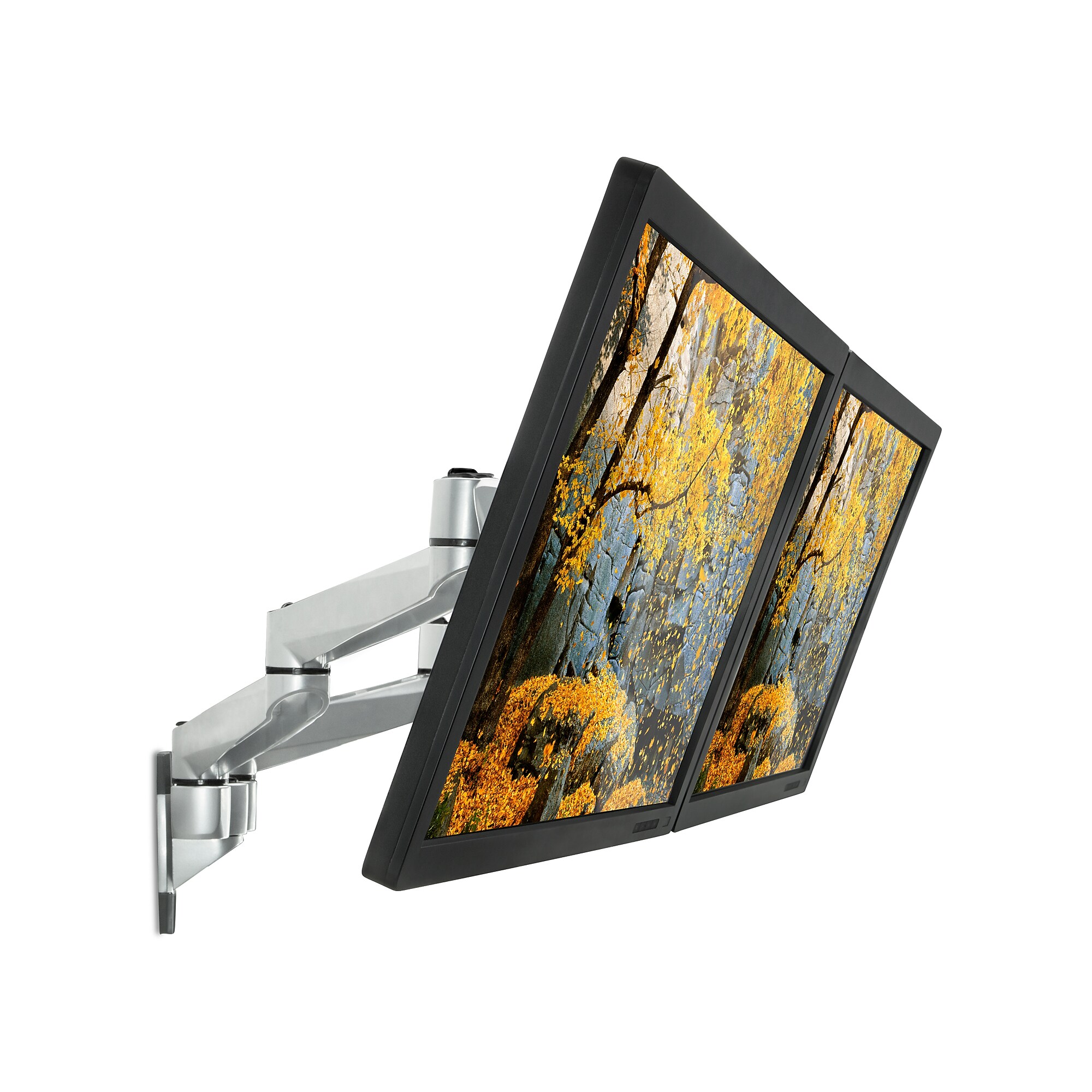 Mount-It! Modular Dual Adjustable Monitor Arms, Up to 30″ Monitors, Gray/Silver (MI-43114) Sansujyuku sansujyuku.com