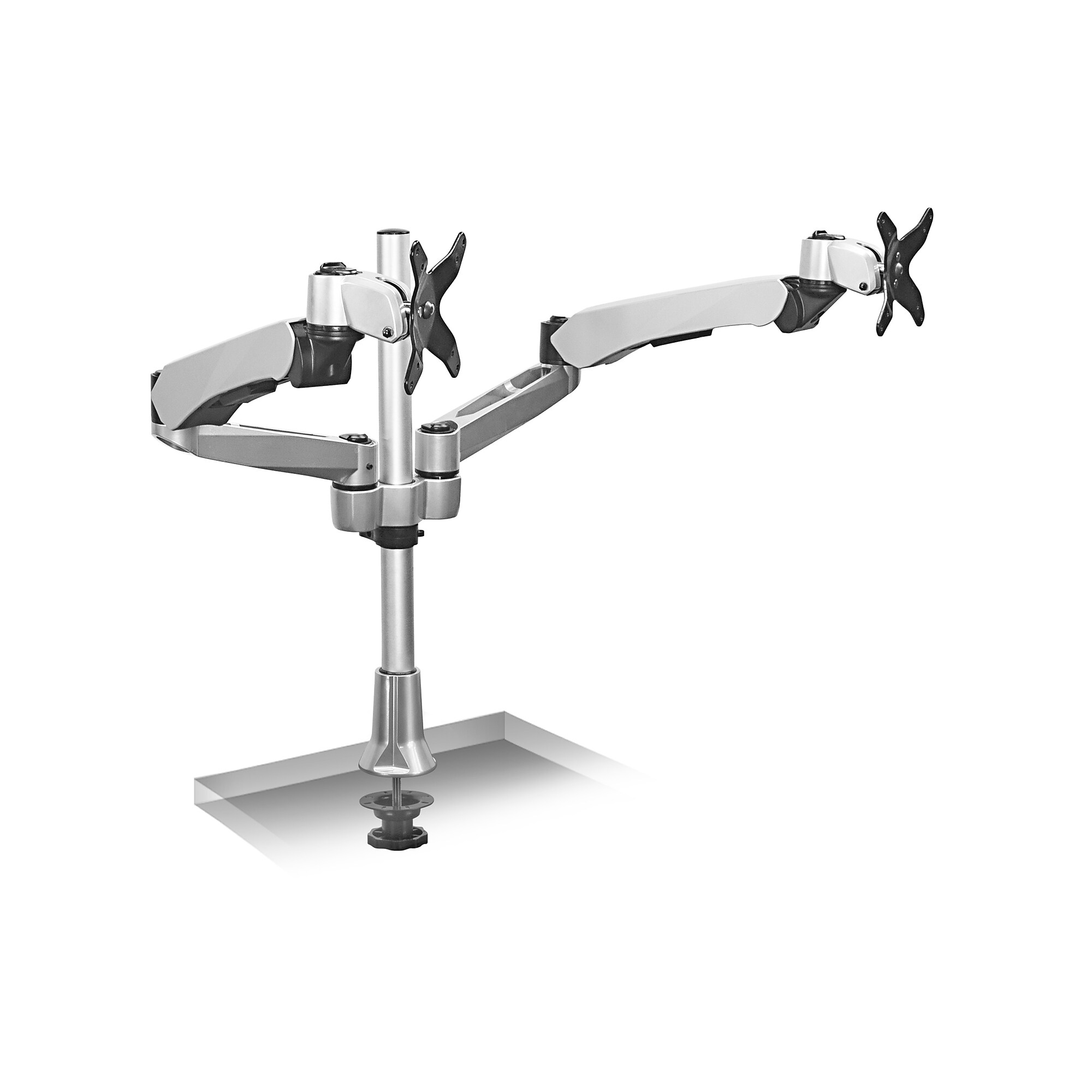 Mount-It! Modular Desk Mount Adjustable Monitor Arm, Up to 24″ Monitors, Gray/Silver (MI-45111) Sansujyuku sansujyuku.com