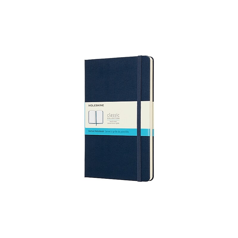 Moleskine Classic 1-Subject Professional Notebook, 5" x 8.25", Dotted, 240 Sheets, Blue (715437) image 1