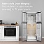 TCL Adjustable Shelves Refrigerator with Freezer, 10.1 Cu. Ft., Silver (TRT10T4AL)~#|#~sp320804898_sc7