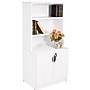Boss Office Products Storage Cabinet/Bookcase Combo, White (GROUPA24-WT)~#|#~sp320815091_sc7