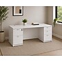 Boss Office Products 66"W Double-Pedestal Office Desk, White (GROUPA22-WT)~#|#~sp320815139_sc7
