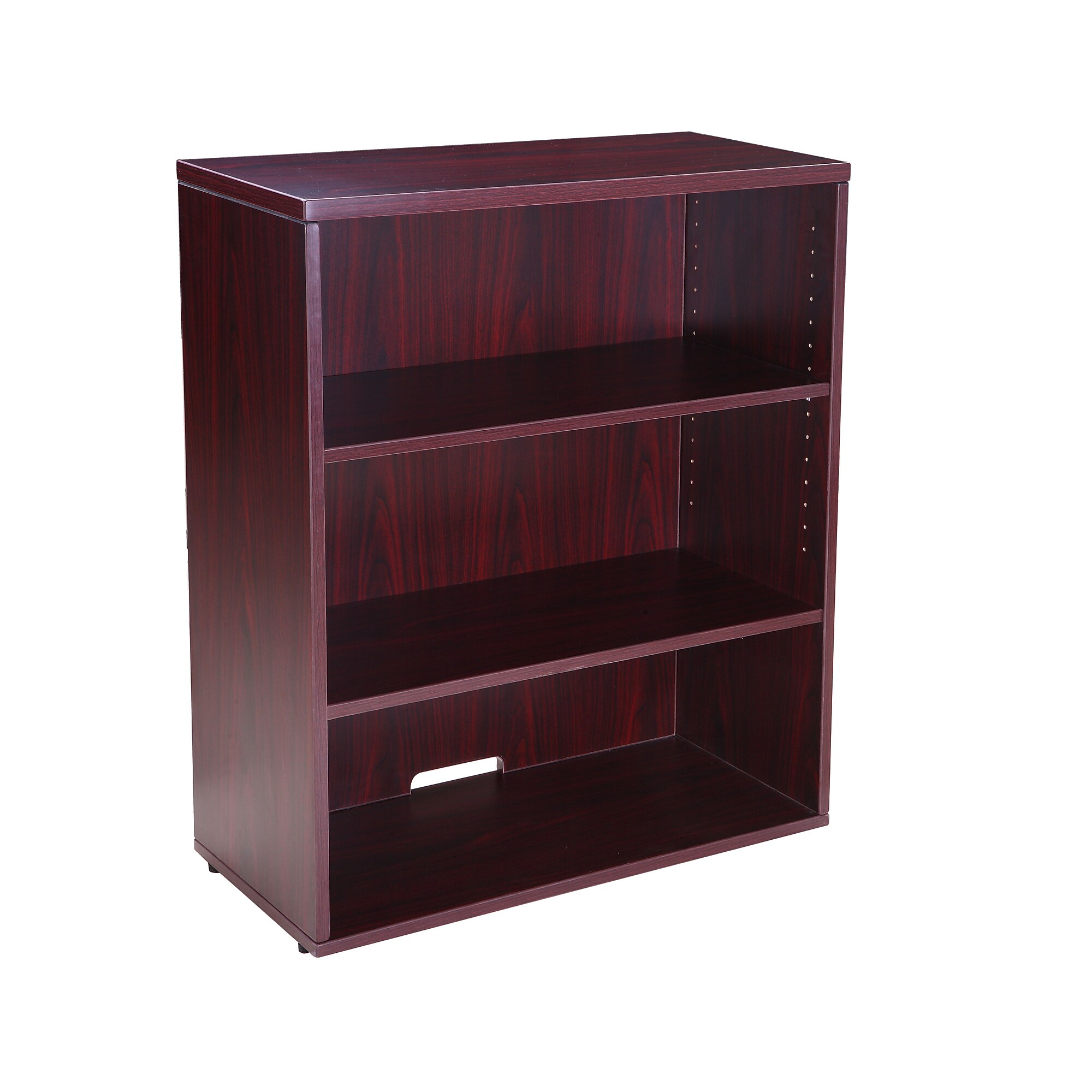 Boss Office Products 36″H 3-Shelf Bookcase, Mahogany (N153-M) Sansujyuku sansujyuku.com