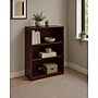 Boss Office Products 36"H 3-Shelf Bookcase, Mahogany (N153-M)~#|#~sp320815165_sc7